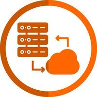 Cloud Server Vector Icon Design