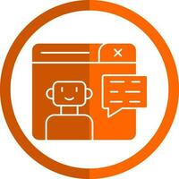 Chatbot Vector Icon Design