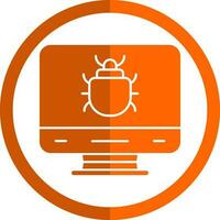 Computer Bug Vector Icon Design