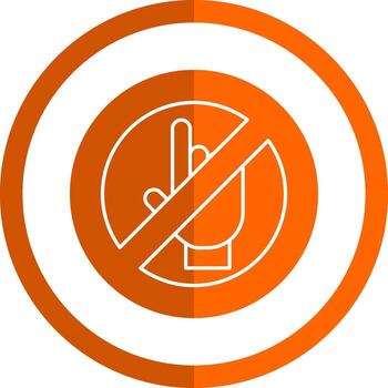 Do Not Touch Vector Icon Design