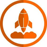 Rocket Launch Vector Icon Design