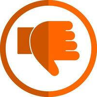 Thumb Down Vector Icon Design