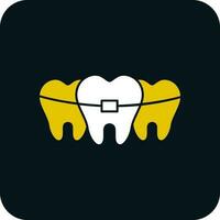 Broken Tooth Vector Icon Design