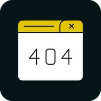 Diseño de icono de vector de error 404