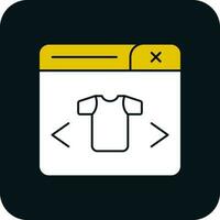 ropa Tienda vector icono diseño