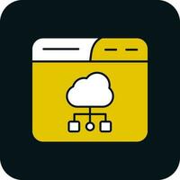 diseño de icono de vector de nube