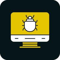 Computer Bug Vector Icon Design