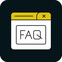 Faq Vector Icon Design