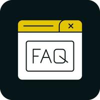 Faq Vector Icon Design