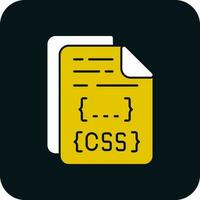 diseño de icono de vector de archivo css