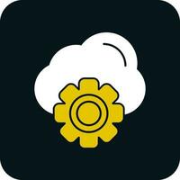 Cloud Settings Vector Icon Design