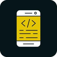App coding Vector Icon Design