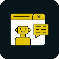 Chatbot Vector Icon Design