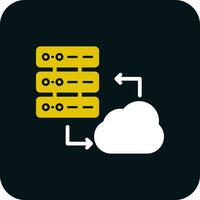 Cloud Server Vector Icon Design