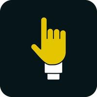 Two Fingers Vector Icon Design