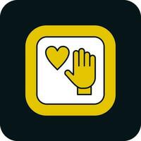 Palm Of Hand Vector Icon Design