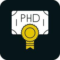 Phd Vector Icon Design