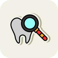 diseño de icono de vector de chequeo dental