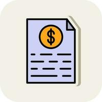 Medical Invoice Vector Icon Design