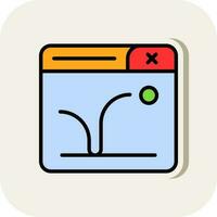 Bounce Rate Vector Icon Design