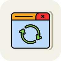 Refresh Page Vector Icon Design