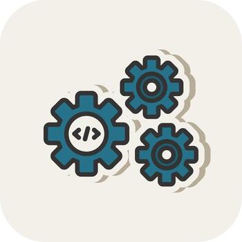 Processing Vector Icon Design