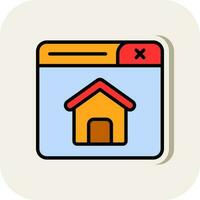 Home Page Vector Icon Design