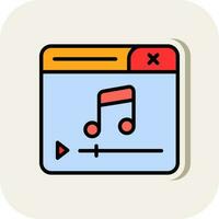 Music Player Vector Icon Design
