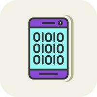 Binary Code Vector Icon Design