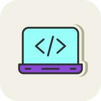 Coding Vector Icon Design