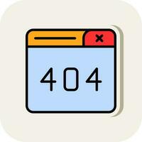 404 Error Vector Icon Design