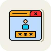 Login Vector Icon Design