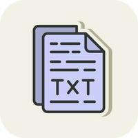 Txt File Vector Icon Design