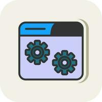 Website Setting Vector Icon Design