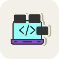 Coding Vector Icon Design