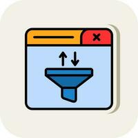 Funnel Vector Icon Design