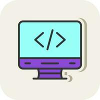 Coding Vector Icon Design