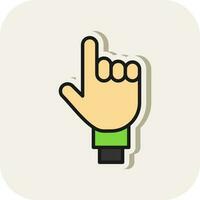 One Finger Vector Icon Design