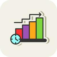 Bar Chart Vector Icon Design