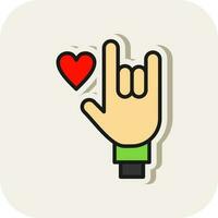 Rock On Vector Icon Design