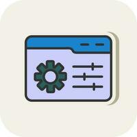 Web Management Vector Icon Design