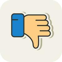 Dislike Vector Icon Design