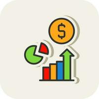 business growth Vector Icon Design