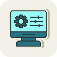 Web Management Vector Icon Design