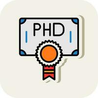 Phd Vector Icon Design