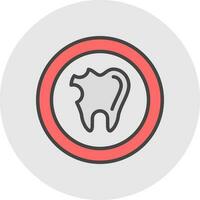 Caries Vector Icon Design