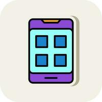 Mobile App Vector Icon Design