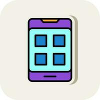 Mobile App Vector Icon Design