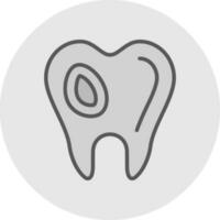 caries vector icono diseño