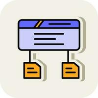 Data Flow Vector Icon Design